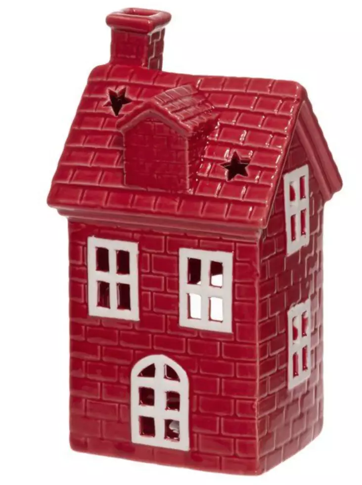 Talolyhty Copenhagen punainen 17 cm - Lyhdyt - 6410416387178 - 1