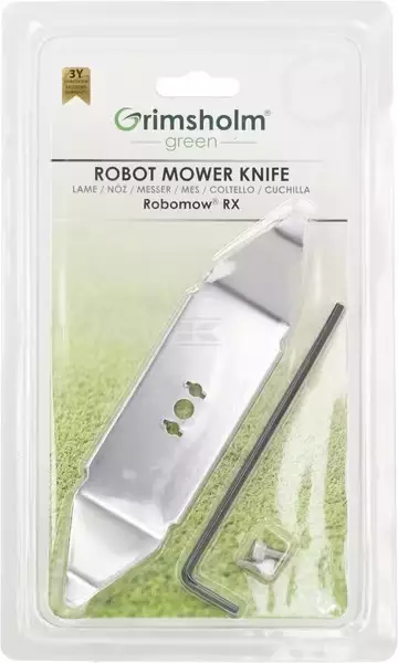 Terä 186 x 45 x 1 mm - Robottiruohonleikkurin varaosat - 7350076761248 - 1