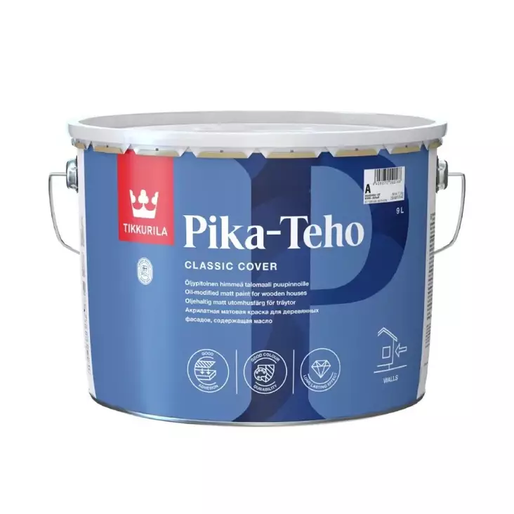 Tikkurila Pika-Teho valkoinen talomaali, sävytettävissä - Ulkomaalit - 6408070031858 - 1