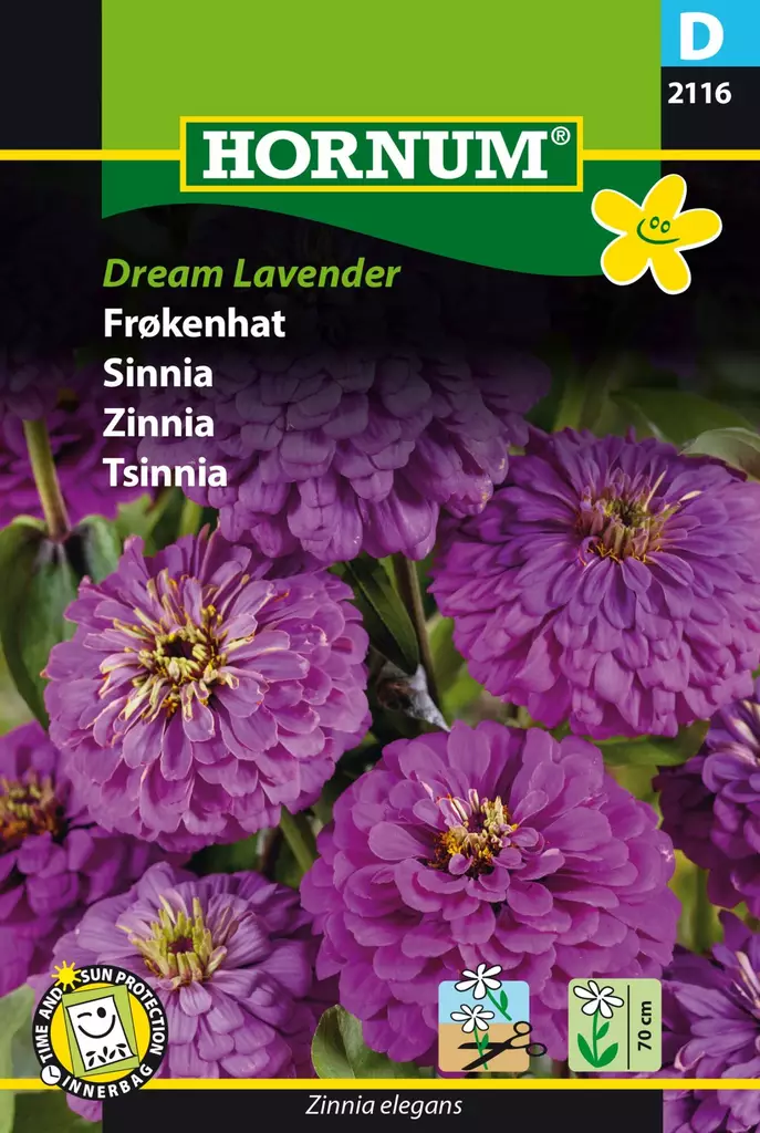 Tsinnia ´Dream Lavender´ - Siemenet ja siemenperunat - 5708787021168 - 1