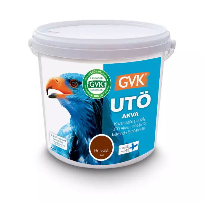 Utö Akva puuöljy ruskea 2,7 L - Öljyt, vahat, kyllästeet - 6419726403448 - 1