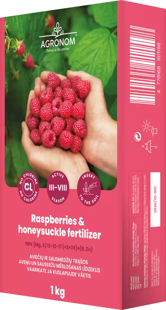 Vadelma- ja kuusamalannoite 1 kg - Mullat ja lannoitteet - 4770168911598 - 1