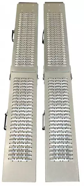 Ajoramppi teräs, taitettava, 2 kpl - Mopedit, mönkijät - 6430032153759 - 1