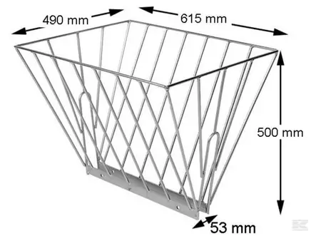 Galvanoitu kaksoisheinähäkki - Rehukaukalot - 5700032984419 - 2