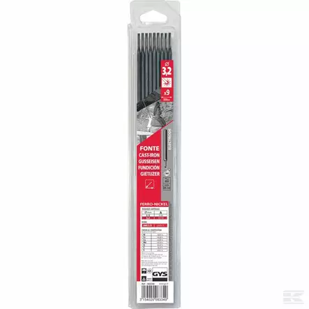 Hitsauspuikko, GYS, valurauta, ø 3,2 x 350 mm, 9 kpl - Hitsauspuikot - 3154020083349 - 1