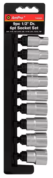 Hylsysarja 1/2" 9-os. tuumakoot - Hylsyt ja -sarjat - 795609455039 - 1