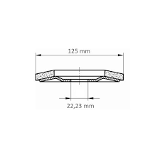 Lukas liuskalautanen 125x22 ZK40 SLTR Control - Hiomatarvikkeet - 4027497579389 - 2