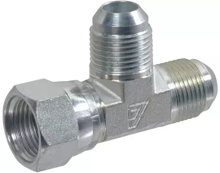 T-kappale 9/16" UNF naaras/uros/uros - Hydrauliikka - 8719593054179 - 1