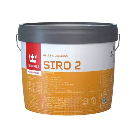 Tikkurila Siro 2 pohjamaali valkoinen - Sisämaalit - 6408070066799 - 1