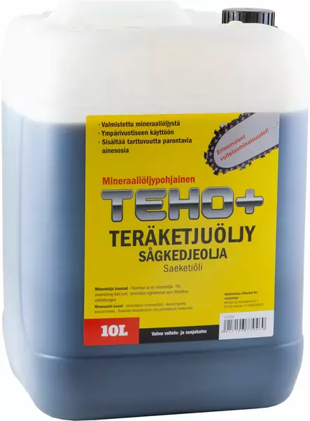 Teho+ teräketjuöljy 10 litraa - Metsurin työkalut - 6417196779469 - 1