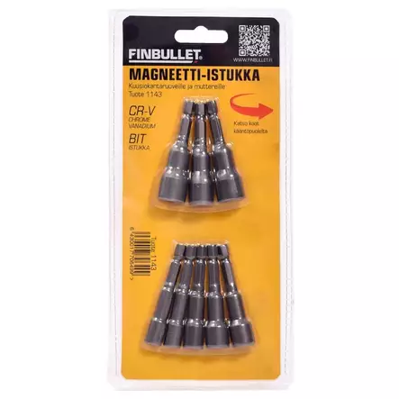 Finbullet Magneettihylsysarja 6-13mm 65mm - Hylsyt ja -sarjat - 6430017706499 - 2