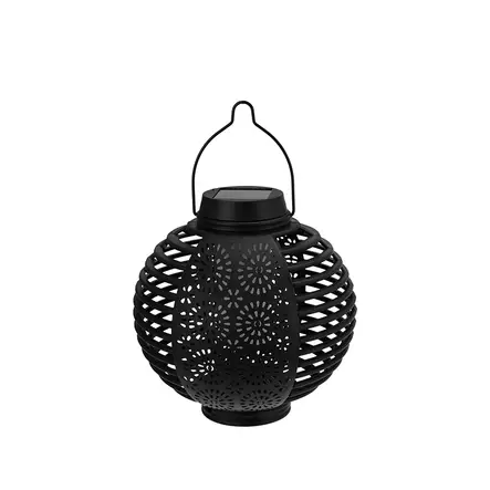 Solar lyhty musta halk. 15 cm - Tunnelmavalot - 8720573479639 - 1