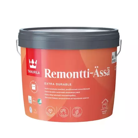 Tikkurila Remontti-Ässä remonttimaali valkoinen, sävytettävissä - Sisämaalit - 6408070001639 - 1
