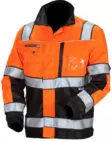 Huomiovärinen takki oranssi/musta EN 20471 - Kesä työvaatteet - 6418326412409 - 2