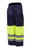 Huomioväriset vyötäröhousut kelta/sininen EN 20471 - Kesä työvaatteet - 6418326402509 - 1