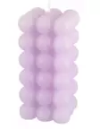 Kuplakynttilä pilari neliö lila 12 cm - Kynttilät - 6410416268439 - 1