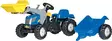 Polkutraktori New Holland T7040 etukuormaajalla ja perävaunulla - Polkutraktorit ja -autot - 4006485023929 - 1