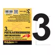 Tarranumero 3 100 mm - Postilaatikot ja numerot - 6438152088739 - 1