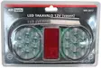 Led takavalo 12V 160x80x35 mm Vasen - Autosähkötarvikkeet - 6430074696269 - 4