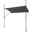 Markiisi harmaa 250x120 cm - Puutarhakalusteet - 8720573156059 - 5