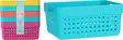 Säilytyskori värikäs 5 kpl/pkt - Laatikot ja korit - 8720573444729 - 1