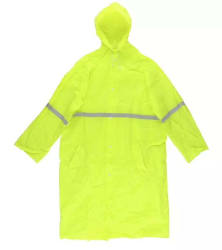 Aikuisten sadetakki huomio keltainen - Kesä työvaatteet - 6410416012469 - 1