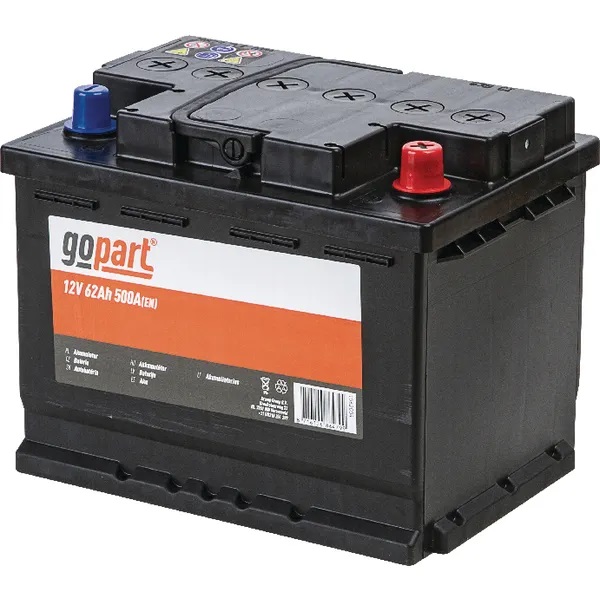 Akku GoPart 12V 62Ah 500A - Käynnistysakut - 8716106864799 - 1