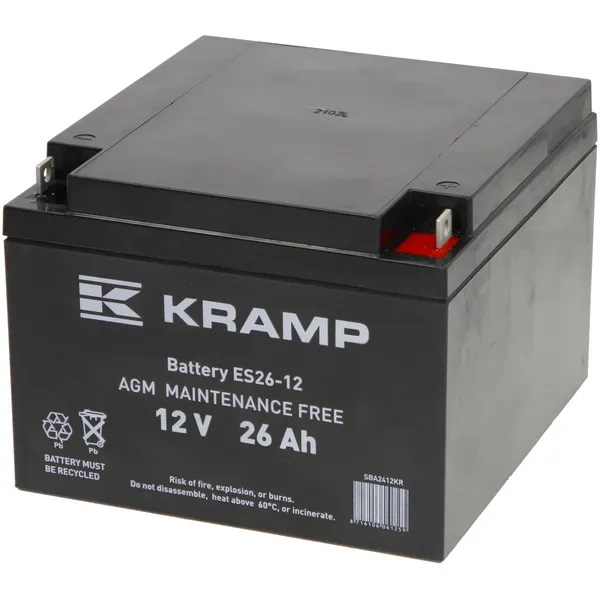 Akku Kramp 12V 24Ah - Käynnistysakut - 8716106061259 - 1