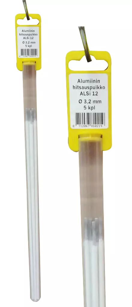 Alumiinin hitsauspuikko 3,2 mm 5 kpl - Hitsauspuikot - 8712067810219 - 1