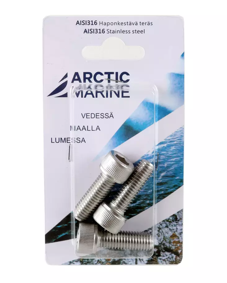 Arctic Marine kuusiokoloruuvi M10 - Pultit ja mutterit, metrinen kierre - 6430075570759 - 1