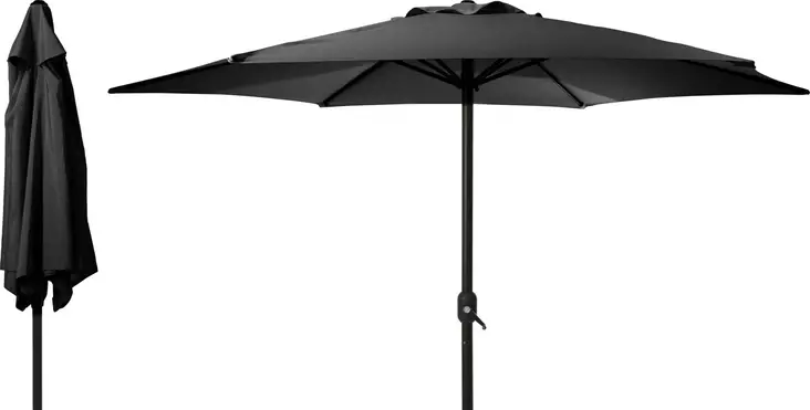 Aurinkovarjo tummanharmaa 300 cm - Puutarhakalusteet - 8720573954709 - 1