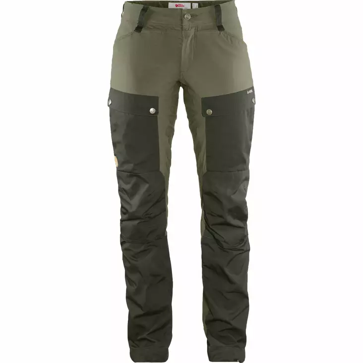 Fjällräven Keb Trousers Curved W Reg Deep Forest - Laurel Green - Retkeilyasusteet - 7323450497279 - 1