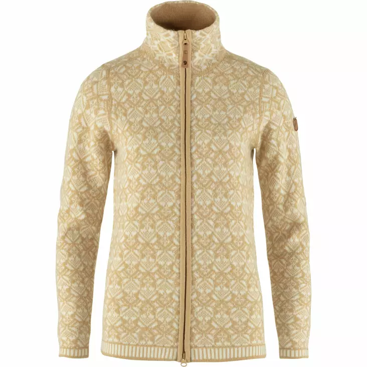 Fjällräven Snow Cardigan W Dune Beige - Retkeilyasusteet - 7323450934729 - 1