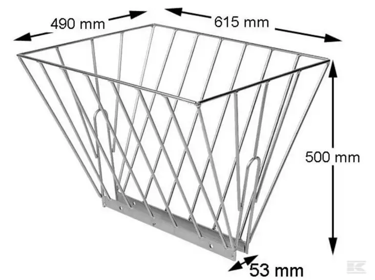Galvanoitu kaksoisheinähäkki - Rehukaukalot - 5700032984419 - 2