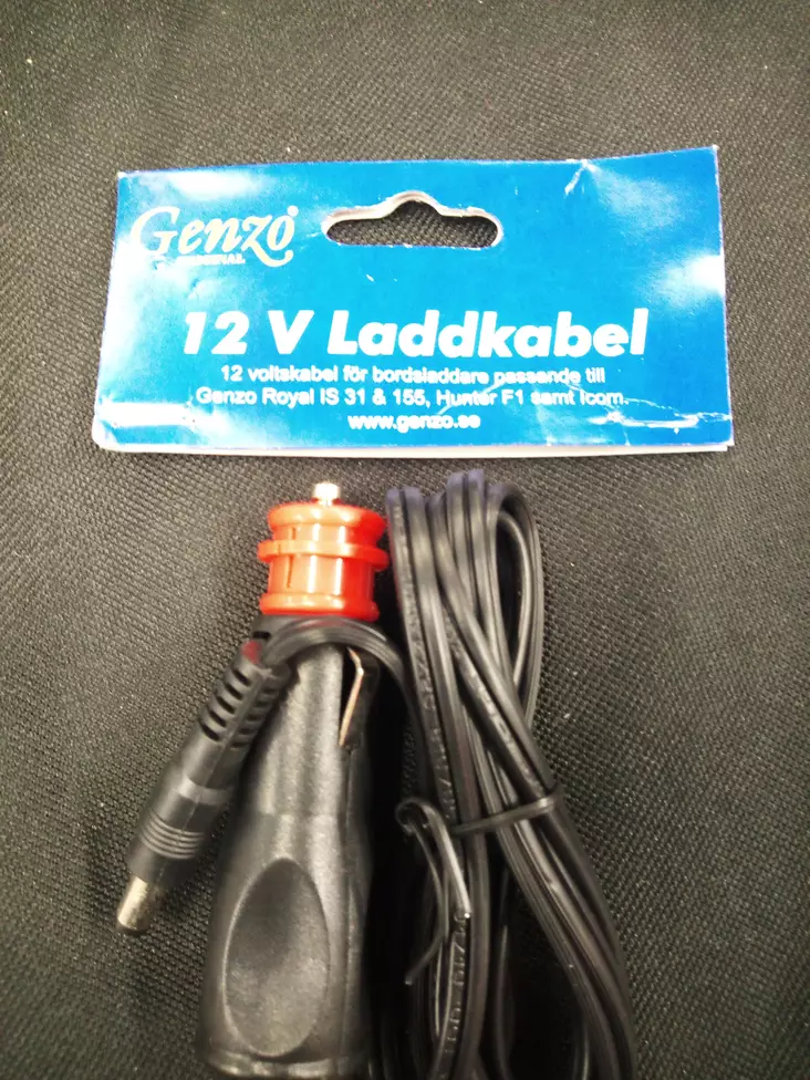 Genzo 12V latauskaapeli BT/XT - Radiopuhelimet ja tarvikkeet - 7350002693339 - 1