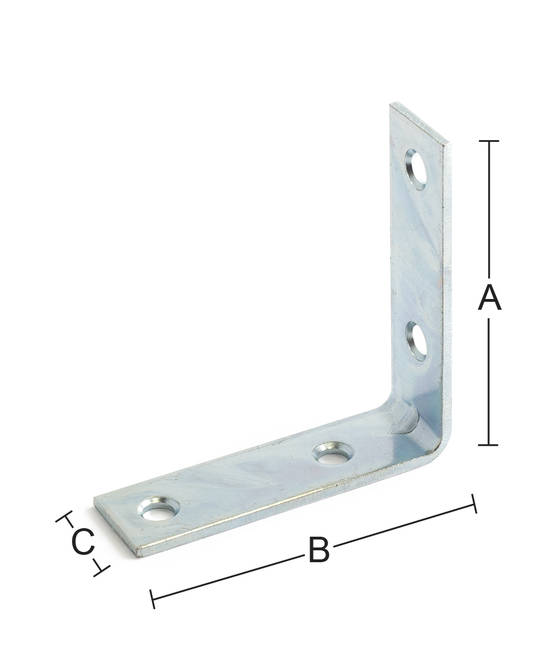 Habo kulmarauta sinkitty, eri kokoja - Naulauskulmat ja -levyt - 7317900054419 - 1