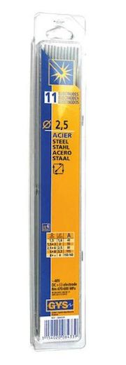 Hitsauspuikko, GYS, yleis (E6013), ø 2,5 x 350 mm, 11 kpl - Hitsauspuikot - 3154020084339 - 1