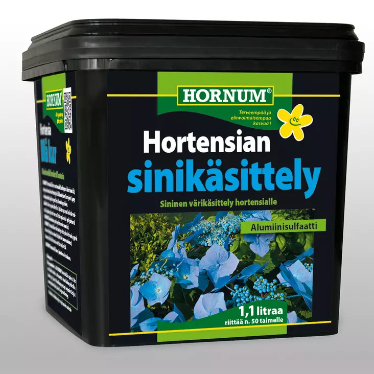 Hornum Hortensian sinikäsittely 1,1 litraa - Mullat ja lannoitteet - 5708787240019 - 1