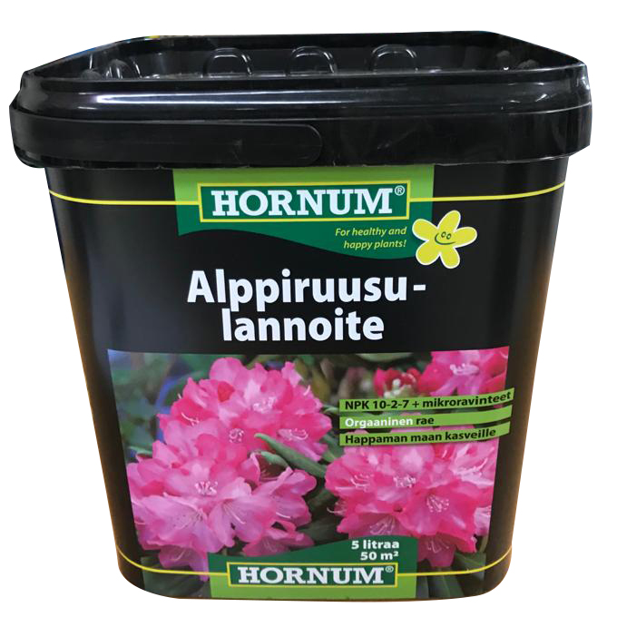 Hornum alppiruusulannoite 5 litraa - Mullat ja lannoitteet - 5708787400239 - 3