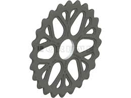 Jyräkiekko 50 cm hammastettu Snowflake - Peltojyrät - 5700036798449 - 1