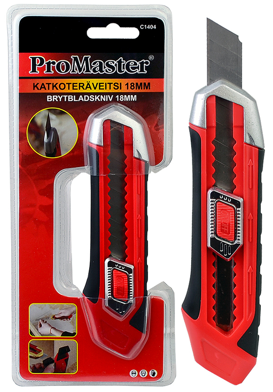 Katkoteräveitsi 18 mm - Puukot ja veitset - 6420286814049 - 1