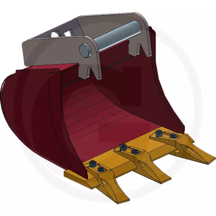 Kuokkakauha kynsillä 1,2-1,8 t kaivinkoneisiin MS01-kiinnikkeellä - Kauhat ja tarvikkeet - gr00000000329 - 1