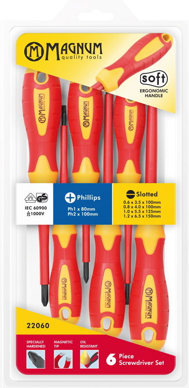 Magnum ruuvitalttasarja VDE 6-os. - Ruuvimeisselit ja -sarjat - 6418868220609 - 1