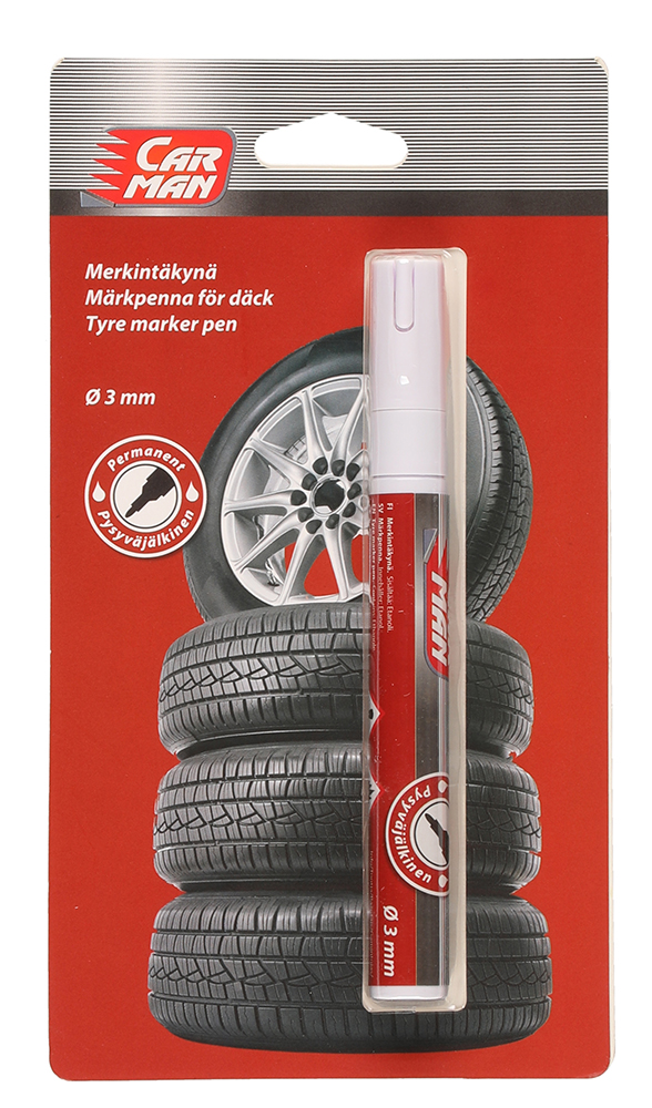 Merkkaustussi valkoinen - Autotalliin - 6410413209299 - 1