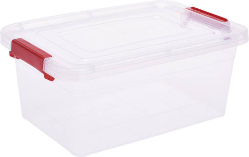 Muovilaatikko kannella 5,25 litraa - Laatikot ja korit - 8720573047388 - 1