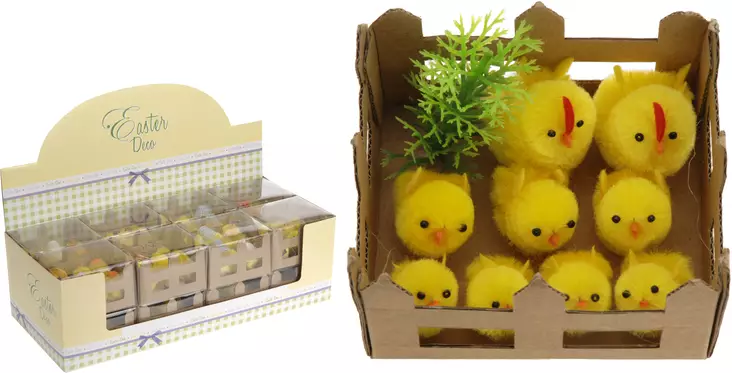 Pääsiäistiput 6 kpl/pkt - Askartelutarvikkeet - 8711295512339 - 1