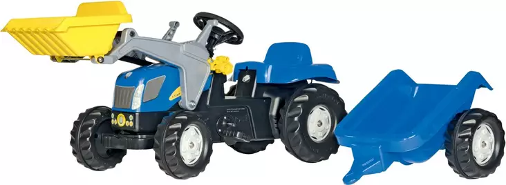 Polkutraktori New Holland T7040 etukuormaajalla ja perävaunulla - Polkutraktorit ja -autot - 4006485023929 - 1