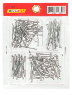 Popniittilajitelma 100-os. - Niitit ja hakaset - 8714892183049 - 1