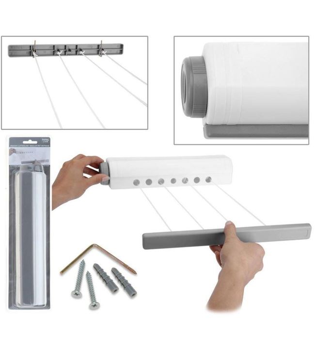 Pyykkiteline sisäänkelautuva - Pyykkäys - 8711295933479 - 1