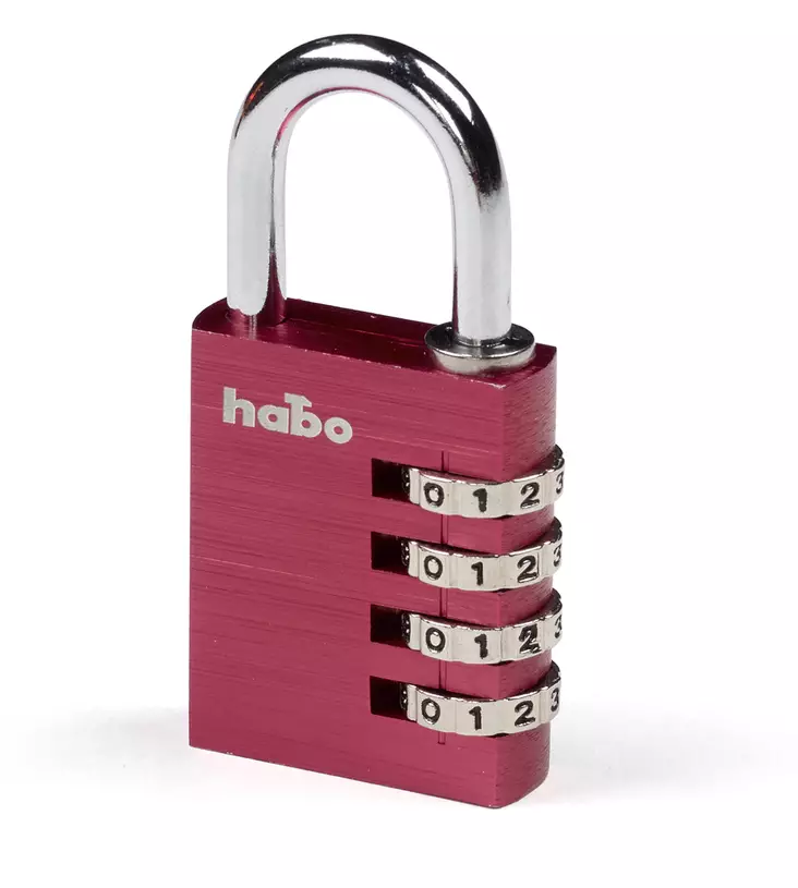 Riippulukko Habo 203-40 koodi punainen - Riippulukot, salvat, haat - 7317900173509 - 1